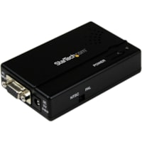 StarTech.com High Resolution VGA to Composite (RCA) or S-Video Converter - PC to TV - Connect a PC with VGA output to a composite or S-Video TV - vga to s video - vga to composite - pc to tv converter - rgb to tv - pc to tv adapter