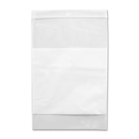 Crownhill Reclosable Poly Bag - 9" (228.60 mm) Width x 6" (152.40 mm) Length x 2 mil (51 Micron) Thickness - Clear, White - Food, Storage - 100 / Pack