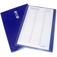 Winnable Poly Interoffice Envelope - Business - 10" (254 mm) Width x 15" (381 mm) Length - 1" (25.40 mm) Gusset - String/Button - Dark Blue - Poly - 1Each