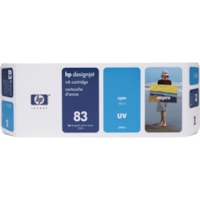 HP 83 (C4941A) Original Ink Cartridge - Single Pack - Inkjet - Cyan - 1 Each