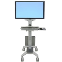 Ergotron Neo-Flex Wide View WorkSpace Computer Cart - Steel, Plastic - Two-tone Gray