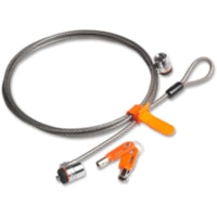 Kensington Twin MicroSaver Security Cable Lock - 7.5 ft - Patented T-bar Lock - Carbon Steel