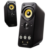 Creative GigaWorks T20 2.0 Speaker System - 28 W RMS - Glossy Black - 50 Hz to 20 kHz