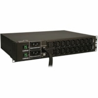 Tripp Lite by Eaton Metered PDUMH30HV 18-Outlets PDU - NEMA L6-30P - 2 x IEC 60320 C19, 16 x IEC 60320 C13 - 230 V AC - 2U - Horizontal - Rack-mountable 