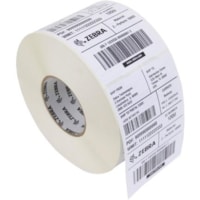 Zebra Tag Paper 1.25 x 2.25in Direct Thermal Zebra Z-Select 4000D 7.5 mil 1 in core - 1.25" Width x 2.25" Length - 980/Roll - 6 / Case