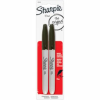 Sharpie Fine Point Marker - Fine Marker Point - Black Ink - Alcohol Based - 2 / Pack