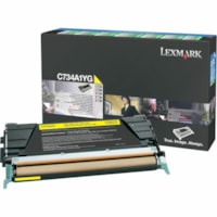 Lexmark Toner Cartridge - Laser - Standard Yield - 6000 Pages - Yellow - 1 Each