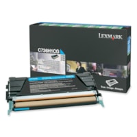 Lexmark Toner Cartridge - Laser - High Yield - 10000 Pages - Cyan - 1 Each