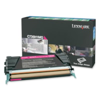 Lexmark Toner Cartridge - Laser - High Yield - 10000 Pages - Magenta - 1 Each