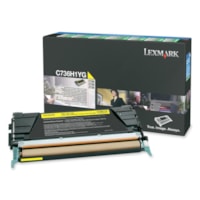 Lexmark Toner Cartridge - Laser - High Yield - 10000 Pages - Yellow - 1 Each