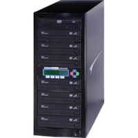 Kanguru 1-to-7, 24x DVD Duplicator - Standalone - 1 x DVD-ROM, 7 x DVD-Writer - 24x DVD-R, 24x DVD+R, 52x CD-R, 12x DVD+R, 12x DVD-R - 22x DVD+R/RW, 22x DVD-R/RW - USB - 52x CD Read/52x CD Write - 18x DVD Read/24x DVD Write/22x DVD Rewrite - USB 