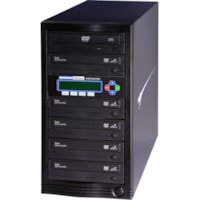 Kanguru 1-to-5, 24x DVD Duplicator - Standalone - 1 x DVD-ROM, 5 x DVD-Writer - 24x DVD+R, 24x DVD-R, 12x DVD+R, 12x DVD-R, 52x CD-R - 22x DVD+R/RW, 22x DVD-R/RW - USB - 52x CD Read/52x CD Write - 18x DVD Read/24x DVD Write/22x DVD Rewrite - USB 