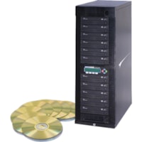 Kanguru 11 Target, 24x DVD Duplicator with Internal Hard Drive - Standalone - 11 x DVD-Writer - 24x DVD+R, 24x DVD-R, 12x DVD+R, 12x DVD-R, 52x CD-R - 22x DVD+R/RW, 22x DVD-R/RW - USB - 52x CD Read/52x CD Write - 18x DVD Read/24x DVD Write/22x DVD Rewrite - USB 