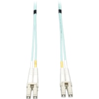 Tripp Lite by Eaton Aqua Duplex Fiber Patch Cable - 82 ft (24.99 m) Fiber Optic Network Cable - First End: 2 x LC Network - Second End: 2 x LC Network - Patch Cable - LSZH - Aqua Blue