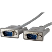 Câble vidéo 15 pi (4,57 m) VGA - 1 chaque StarTech.com - 15 pi (4,57 m) VGA Câble vidéo pour Moniteur, Appareil vidéo - Supports up to 800 x 600 - Gris - 1 chaque