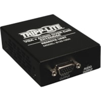 Tripp Lite by Eaton B132-100A TAA/GSA Compliant Video Extender - 1 Input Device - 2 Output Device - 1000 ft (304800 mm) Range - 1 x Network (RJ-45) - 1920 x 1440 - Twisted Pair - Category 6 - Rack-mountable, Wall Mountable, Pole-mountable 