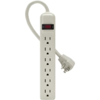 Belkin 6-Outlet Power Strip - 5ft Cord - Rotating Plug - On-Off Switch - White - 6 x AC Power - 5 ft Cord - 24 A Current - 125 V AC Voltage - 1.88 kW