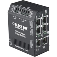 Black Box LBH600A-P Heavy-Duty Edge Switch - 6 Ports - Manageable - Fast Ethernet - 10/100Base-TX - 2 Layer Supported - Twisted Pair - 3 Year Limited Warranty 