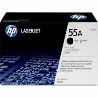 HP 55A Original Laser Toner Cartridge - Black - 1 Each - 6000 Pages