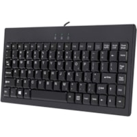 Clavier AKB-110B - Câble Connectivité - USB Interface - Anglais, Français - Noir Adesso - Câble Connectivité - USB Interface - 87 Touche(s) - Touche Windows Raccourci-clavier(s) - Anglais, Français - Ordinateur de bureau, Portable, Kiosk - Windows - Membrane P