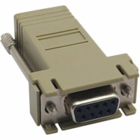 Tripp Lite by Eaton B090-A9F Modular Adapter - 1 x 9-pin DB-9 Serial Female - 1 x RJ-45 Network Female - Beige