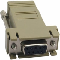 Tripp Lite by Eaton B090-A9F-X Modular Adapter - 1 x 9-pin DB-9 Serial Female - 1 x RJ-45 Network Female - Beige