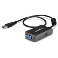 StarTech.com USB 2.0 to VGA Adapter, USB to VGA Monitor Converter for Windows, 1440x900 (no support for macOS/ChromeOS/Linux) - TAA - Windows only; No support for macOS, ChromeOS or Linux - Works w/ Windows X86/X64/ARM platforms (Intel, AMD, Snapdragon X Copilot+ PC) - Connect your computer to a VGA