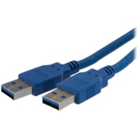 Câble de transfert de données 6 pi (1,83 m) USB - 1 chaque StarTech.com - 6 pi (1,83 m) USB Câble de transfert de données pour Concentrateur, PC, Serveur - 5 Gbit/s - Rallonge - Blindé - 28 AWG - Bleu - 1 chaque