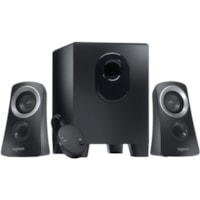 Logitech Z313 2.1 Speaker System - 25 W RMS - Black - 48 Hz to 20 kHz - 1 Pack