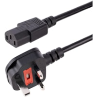 StarTech.com 6 ft Standard UK Computer Power Cord - Power cable - IEC 320 EN 60320 C13 (F) - BS 1363 (M) - 6ft/1.8m 18AWG (0.75mm2) UK computer/monitor power cable AC power cord w/ BS 1363 and IEC 60320 C13 connectors; 250V 10A; CE certified; Kettle Lead w/ fully molded ends; 100% Copper Wire; Fire 