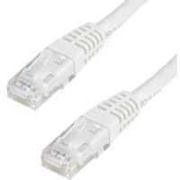 StarTech.com 4ft CAT6 Ethernet Cable - White Molded Gigabit - 100W PoE UTP 650MHz - Category 6 Patch Cord UL Certified Wiring/TIA - 4ft White CAT6 Ethernet cable delivers Multi Gigabit 1/2.5/5Gbps & 10Gbps up to 160ft - 650MHz - Fluke tested to ANSI/TIA-568-2.D Category 6 - 24 AWG stranded 100% copp