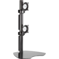 Chief Dual Display Table Stand - For Monitors up to 30" - Black - 10" (254 mm) to 30" (762 mm) Screen Support - 70 lb (31751.47 g) Load Capacity - Flat Panel Display Type Supported - 29.80" (756.92 mm) Height x 18" (457.20 mm) Width x 14.50" (368.30 mm) Depth - Desktop - Steel - Black - For Monitor 