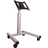 Chief MFMUS Universal Flat Panel Confidence Monitor Cart - 30" to 55" Screen Support - 56.70 kg Load Capacity - 54.90" (1394.46 mm) Height x 36.10" (916.94 mm) Width x 25.20" (640.08 mm) Depth - Silver, Black