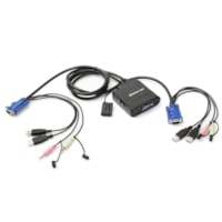 IOGEAR GCS72U KVM Switch with Audio - 2 x 1 - 2 x HD-15 Video, 2 x Keyboard, 2 x Mouse