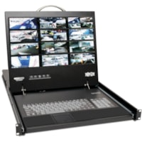 Tripp Lite NetCommander B070-016-19-IP 19" Rackmount LCD with KVM Switch - Steel Housing - 16 Computer(s) - 19" (482.60 mm) - WXGA - 1366 x 768 - 1 x Network (RJ-45) - 2 x PS/2 Port - Daisy Chain - Keyboard - TouchPad - 240 V AC Input Voltage - 1U High 