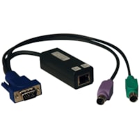 Câble KVM (clavier, vidéo, souris) NetCommander B078-101-PS2 Catégorie 5e - 1 Tripp Lite by Eaton - Catégorie 5e Câble KVM (clavier, vidéo, souris) pour Serveur, Commutateur KVM, Périphérique réseau, Clavier/Souris, Commutateur - Câb