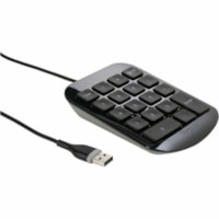 Targus Numeric Keypad - Cable Connectivity - USB Interface - ChromeOS - Desktop Computer, MacBook, Netbook - PC, Mac - Black