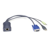 Câble KVM (clavier, vidéo, souris) ServSwitch 164 pi Mini-phone/RJ-45/USB/VGA Black Box - 164 pi Mini-phone/RJ-45/USB/VGA Câble KVM (clavier, vidéo, souris) pour Commutateur KVM