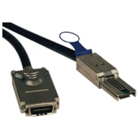 Tripp Lite by Eaton S520-02M External SAS Cable - 6.6 ft (2.01 m) SAS Data Transfer Cable - First End: 1 x SFF-8088 Mini-SAS - Male - Second End: 1 x SFF-8470 - Male - Shielding - Black 