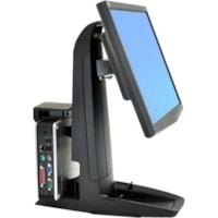 Ergotron Neo-Flex All-In-One SC Lift Stand - Up to 16.78kg - Up to 24" LCD Monitor - Black - Desk-mountable