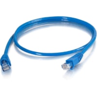 C2G 20 ft Cat5e Snagless UTP Unshielded Network Patch Cable (TAA) - Blue - 20 ft Category 5e Network Cable for Network Device - First End: 1 x RJ-45 Network - Male - Second End: 1 x RJ-45 Network - Male - Patch Cable - Blue