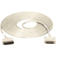 Black Box Parallel Laser-Printer Cable - Centronics Male, DB25 Male, 25-ft. (7.6-m) - 25 ft Centronics/DB-25 Data Transfer Cable for Printer - First End: 1 x Centronics - Male - Second End: 1 x 25-pin DB-25 Parallel - Male - Shielding - Beige