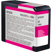 Epson T580 UltraChrome K3 Original Ink Cartridge - Inkjet - Vivid Magenta - 1 Each