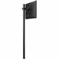 Atdec SD 45.25in pole desk mount with one display head - Loads up to 26.5lb - VESA 75x75, 100x100 - Quick display release - 20° angle adjustment - Landscape/portrait rotation - QuickShift(tm) lever mechanism - Bolt through, desk clamp options and all mounting hardware included