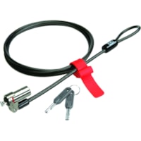 Kensington Microsaver K64605M DS UltraThin Cable Lock - 4.9 ft - Master Keyed Lock - Carbon Steel