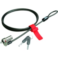 Kensington MicroSaver K64605S DS Ultra-Thin Cable Lock - 4.9 ft - Master Keyed Lock - Carbon Steel