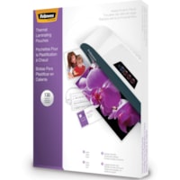 Fellowes Laminating Pouch Starter Kit, 130 pack - Laminating Pouch/Sheet Size: 9" (228.60 mm) Width x 3 mil (0.08 mm) Thickness - Type G - Glossy - for Photo, Document, Business Card, Luggage Tag, Letter - Durable - Clear - 130 / Pack