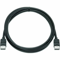 Câble audiovisuel 6.6 pi DisplayPort HP - 6.6 pi DisplayPort Câble audiovisuel pour Périphérique audio/vidéo - First End : Audio/Vidéo numérique DisplayPort - Mâle - Second End : Audio/Vidéo numérique DisplayPort - Mâle - Noir