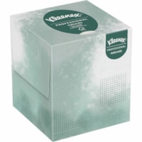 Kleenex - Lingette visage - largeur de 8,30 po (210,82 mm) x longueur de 7,80 po (198,12 mm) - Blanc - Fibre vierge - 90 / boîte