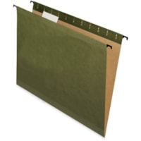 Pendaflex SureHook Letter Recycled Hanging Folder - 8 1/2" (215.90 mm) x 11" (279.40 mm) - Green - 10% Recycled - 20 / Box